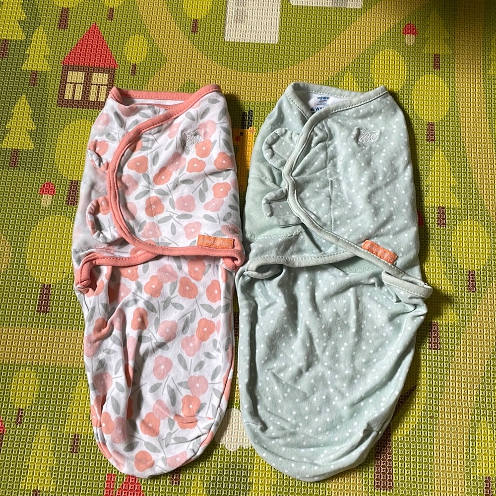 2 SwaddleMe Original Swaddle Wraps S/M - Petal and Dot